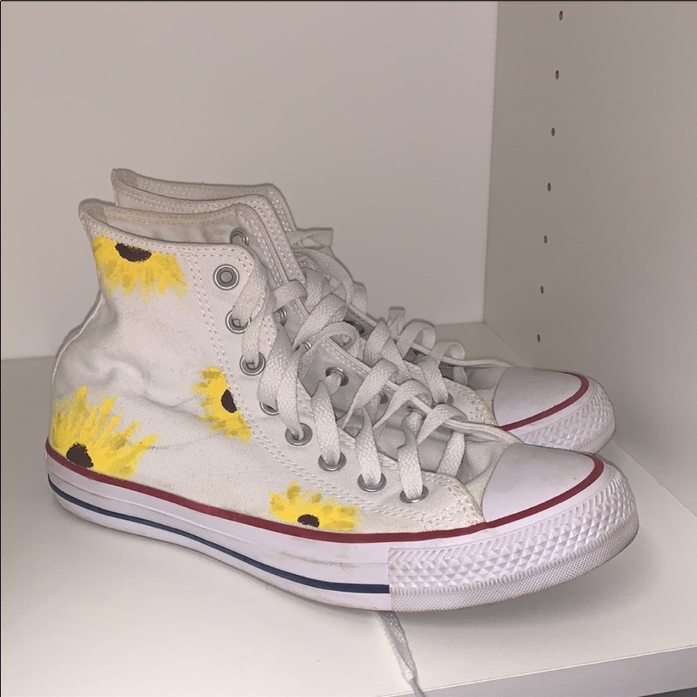 Custom sunflower converse